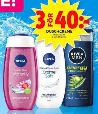 ICA Maxi Nivea Duschcreme 250ml erbjuda