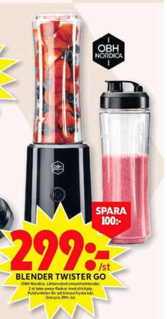 ICA Maxi OBH Nordica Blender Twister Go erbjuda