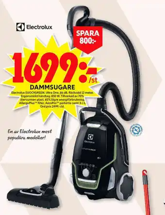 ICA Maxi Electrolux EUOC9GREEN Dammsugare erbjuda
