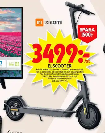ICA Maxi Xiaomi Elscooter erbjuda