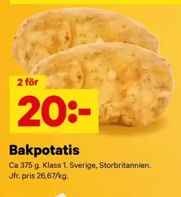 City Gross Bakpotatis erbjuda