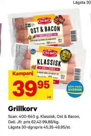 City Gross Grillkorv erbjuda