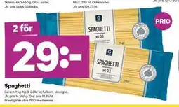 City Gross Spaghetti, Pris i appen erbjuda