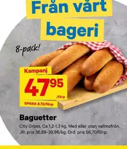 City Gross Baguetter erbjuda