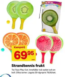 City Gross Strandtennis frukt erbjuda