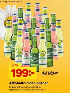 City Gross Alkoholfri cider, pilsner erbjuda