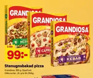 City Gross Stenugnsbakad pizza erbjuda