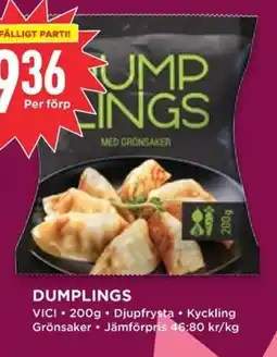 Willys VICI Dumplings erbjuda