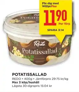 Willys REDO Potatissallad erbjuda
