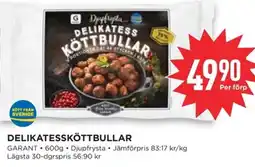 Willys GARANT Delikatessköttbullar erbjuda