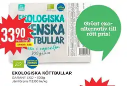 Willys GARANT Ekologiska köttbullar erbjuda