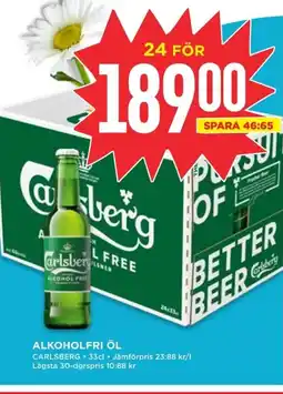 Willys CARLSBERG Alkoholfri öl erbjuda