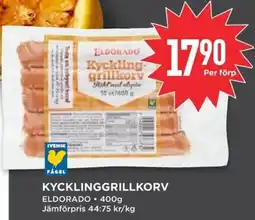 Willys ELDORADO Kycklinggrillkorv erbjuda