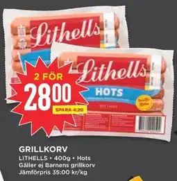 Willys LITHELLS Grillkorv erbjuda