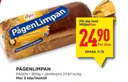 Willys PÅGEN Pågenlimpan erbjuda