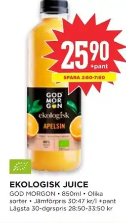 Willys GOD MORGON Ekologisk juice erbjuda