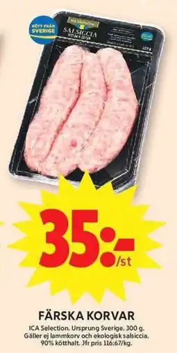ICA Maxi ICA Selection Färska korvar erbjuda
