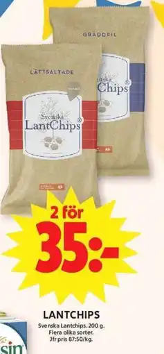 ICA Maxi Svenska Lantchips erbjuda