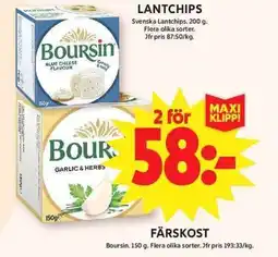 ICA Maxi Boursin Färskost erbjuda