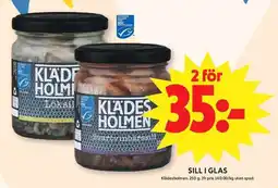 ICA Maxi Klädesholmen Sill i glas erbjuda