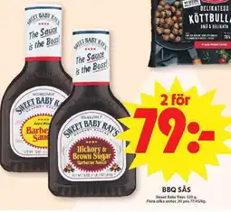 ICA Maxi Sweet Baby Rays Bbq sås erbjuda