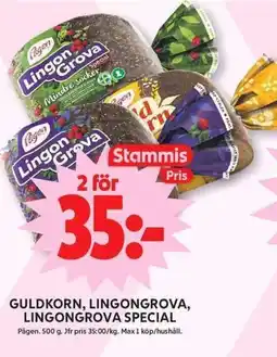 ICA Maxi Pågen Guldkorn, lingongrova, lingongrova special erbjuda