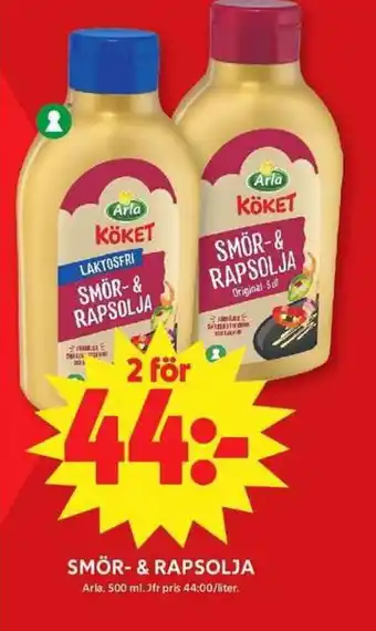 ICA Maxi ARLA Smör-& rapsolja erbjuda