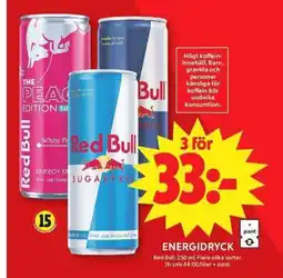 ICA Maxi Red Bull Energidryck erbjuda