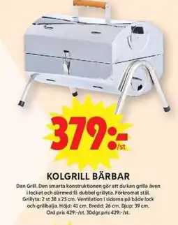 ICA Maxi Kolgrill bärbar erbjuda