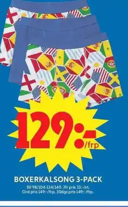 ICA Maxi Boxerkalsong 3-pack erbjuda