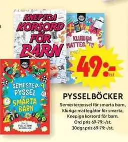 ICA Maxi Pysselböcker erbjuda