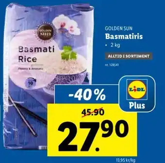 Lidl Golden Sun Basmatiris 2 kg erbjuda