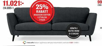 Mio 3-sits soffa erbjuda