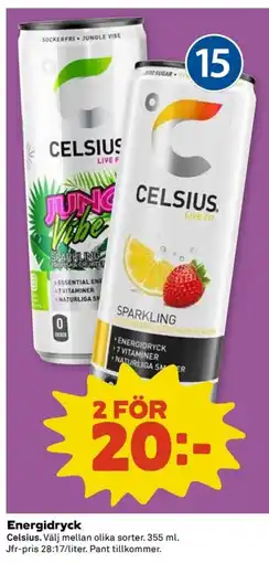 Coop Celsius Energidryck erbjuda