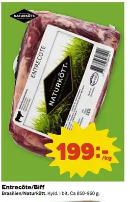 Coop Entrecôte/Biff erbjuda