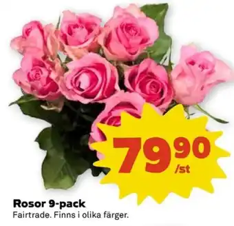 Coop Rosor 9-pack erbjuda
