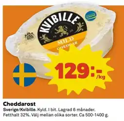Coop Kvibille Cheddarost erbjuda