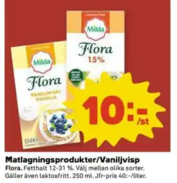Coop Flora Matlagningsprodukter/Vaniljvisp erbjuda