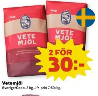 Coop Coop Vetemjöl erbjuda
