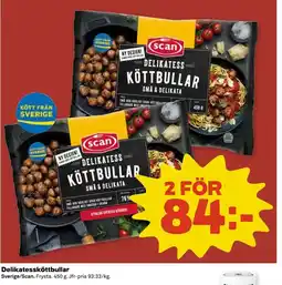 Coop Scan Delikatessköttbullar erbjuda