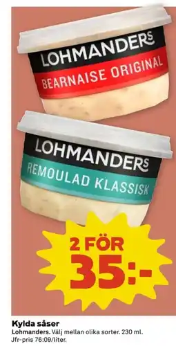 Coop Lohmanders Kylda såser erbjuda
