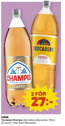 Coop Trocadero/Champis Läsk erbjuda