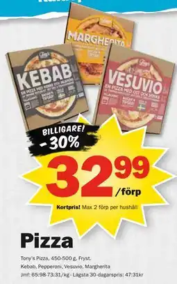 Pekås Pizza, Medlemspris erbjuda