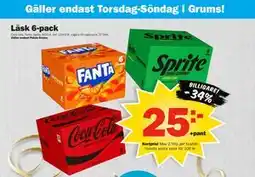 Pekås Läsk 6-pack, Medlemspris erbjuda