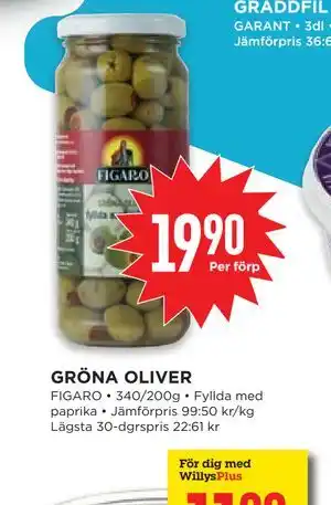 Willys GRÖNA OLIVER erbjuda