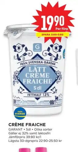 Willys CRÈME FRAICHE erbjuda