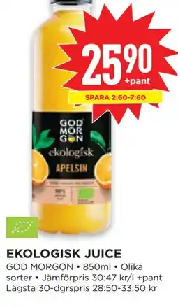 Willys EKOLOGISK JUICE erbjuda