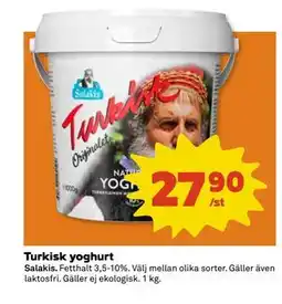 Coop Daglivs Turkisk yoghurt erbjuda