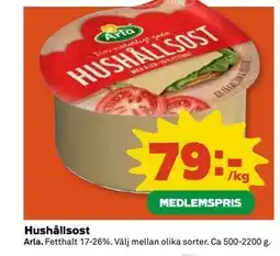 Coop Daglivs Hushållsost, Medlemspris erbjuda