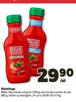 Coop Daglivs Ketchup erbjuda